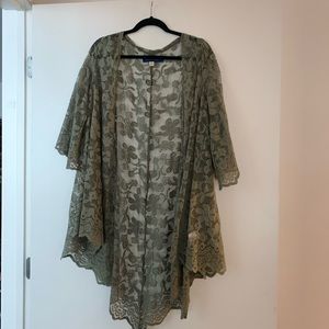 Floral Lace Boho Kimono